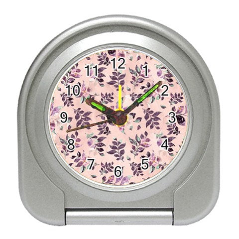 Sangria Travel Alarm Clock Silver