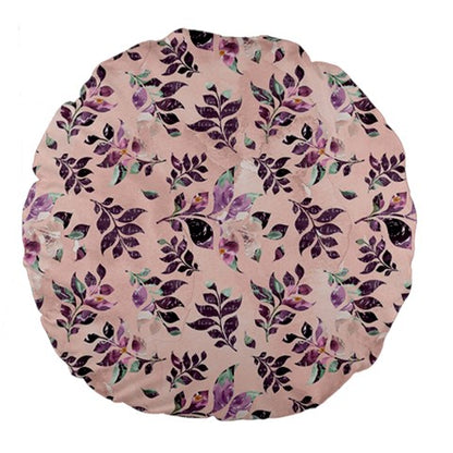 Sangria Large 18" Premium Plush Fleece Round Cushion