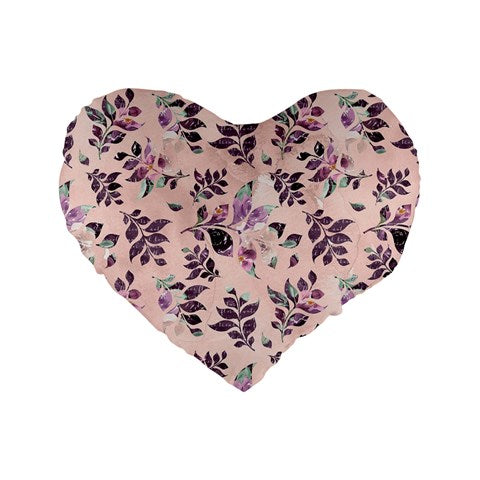 Sangria Standard 16" Premium Plush Fleece Heart Shape Cushion