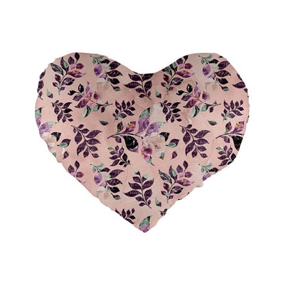 Sangria Standard 16" Premium Plush Fleece Heart Shape Cushion