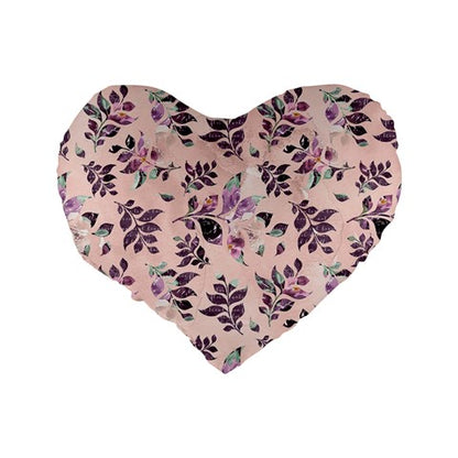 Sangria Standard 16" Premium Plush Fleece Heart Shape Cushion