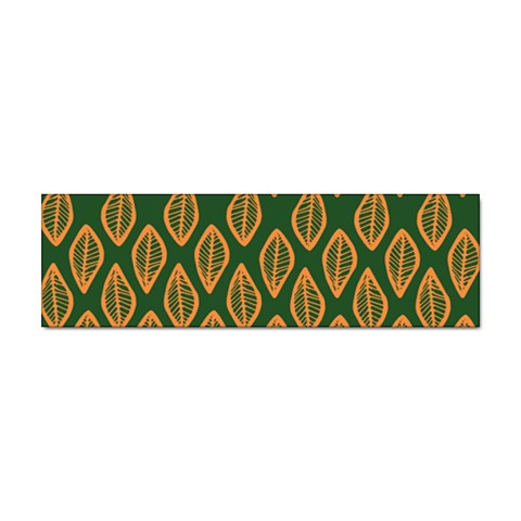 African | Ethnic | Mudcloth | #16 Green and Orange Sticker Bumper (10 pack)