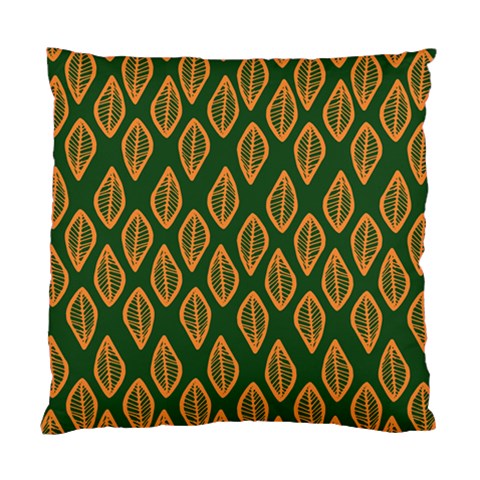 African | Ethnic | Mudcloth | #16 Green and Orange Standard Cushion Case (One Side)