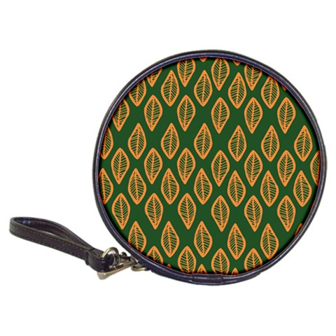 African | Ethnic | Mudcloth | #16 Green and Orange Classic 20-CD Wallet
