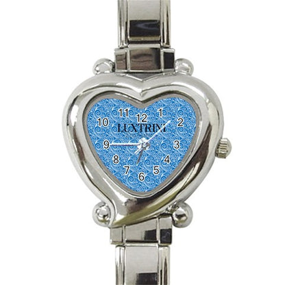 Blue Wind Heart Italian Charm Watch