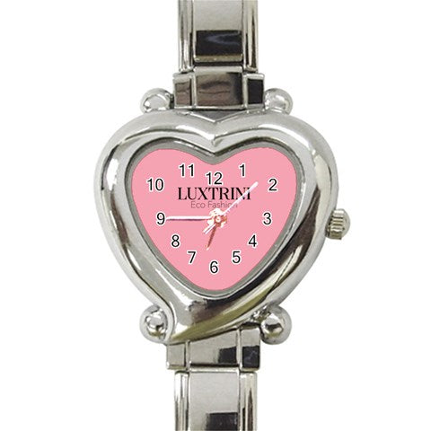 Bubblegum Pink Heart Italian Charm Watch