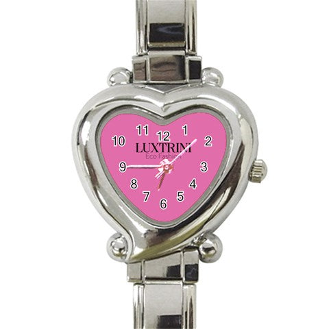 Taffy Pink Heart Italian Charm Watch