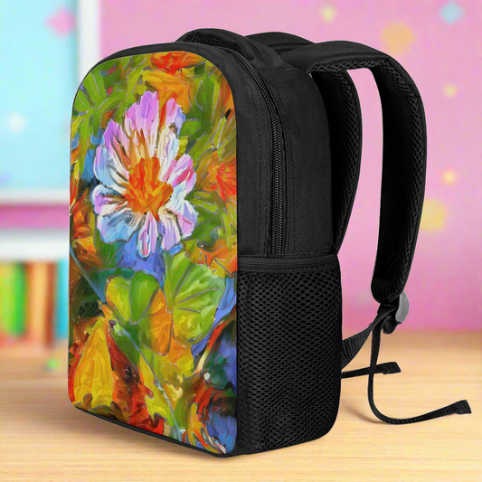 Petunia Flower 12 Inch Toddler Felt Backpack