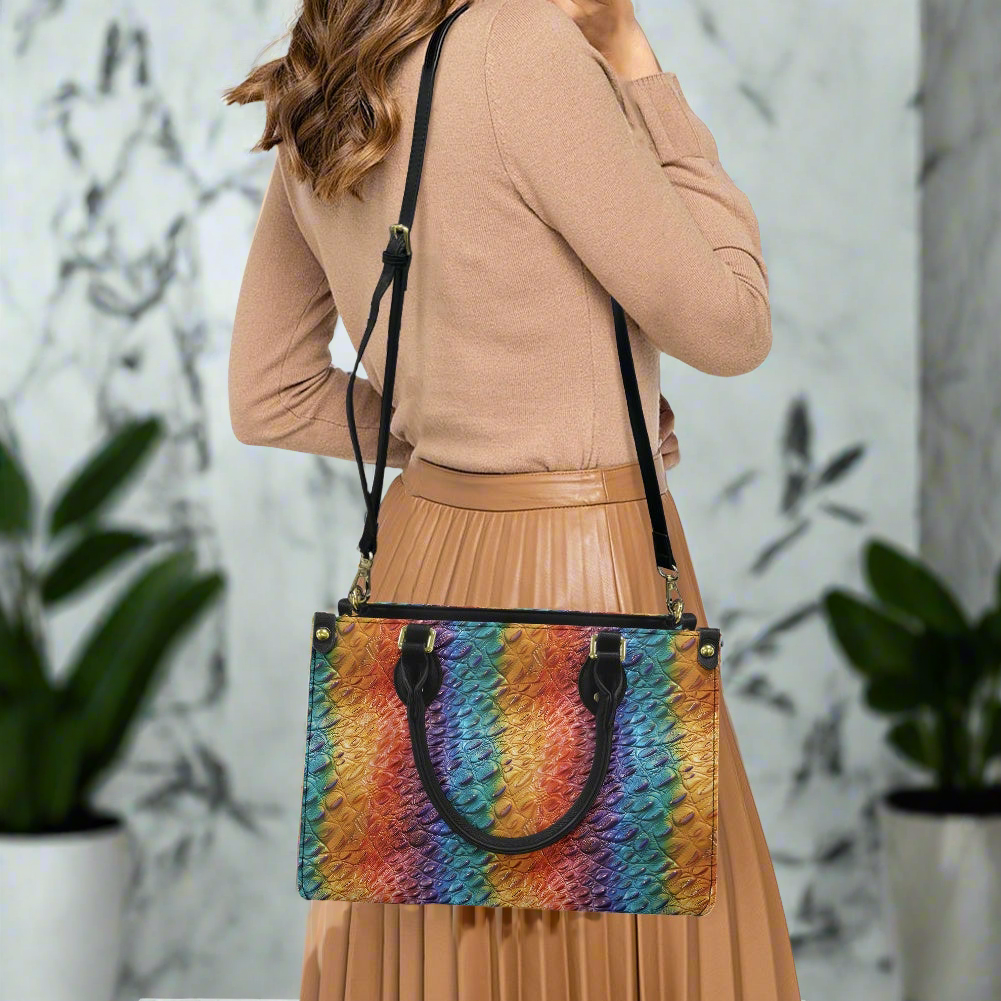 Ostrich Rainbow Pride Women's PU leather twill handbag