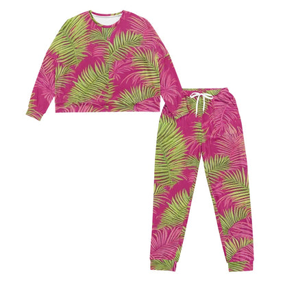 Women's drawstring pajamas set white