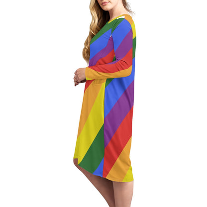 Rainbow Long sleeve nightdress