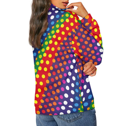 Women's long sleeve zipper sweatshirt