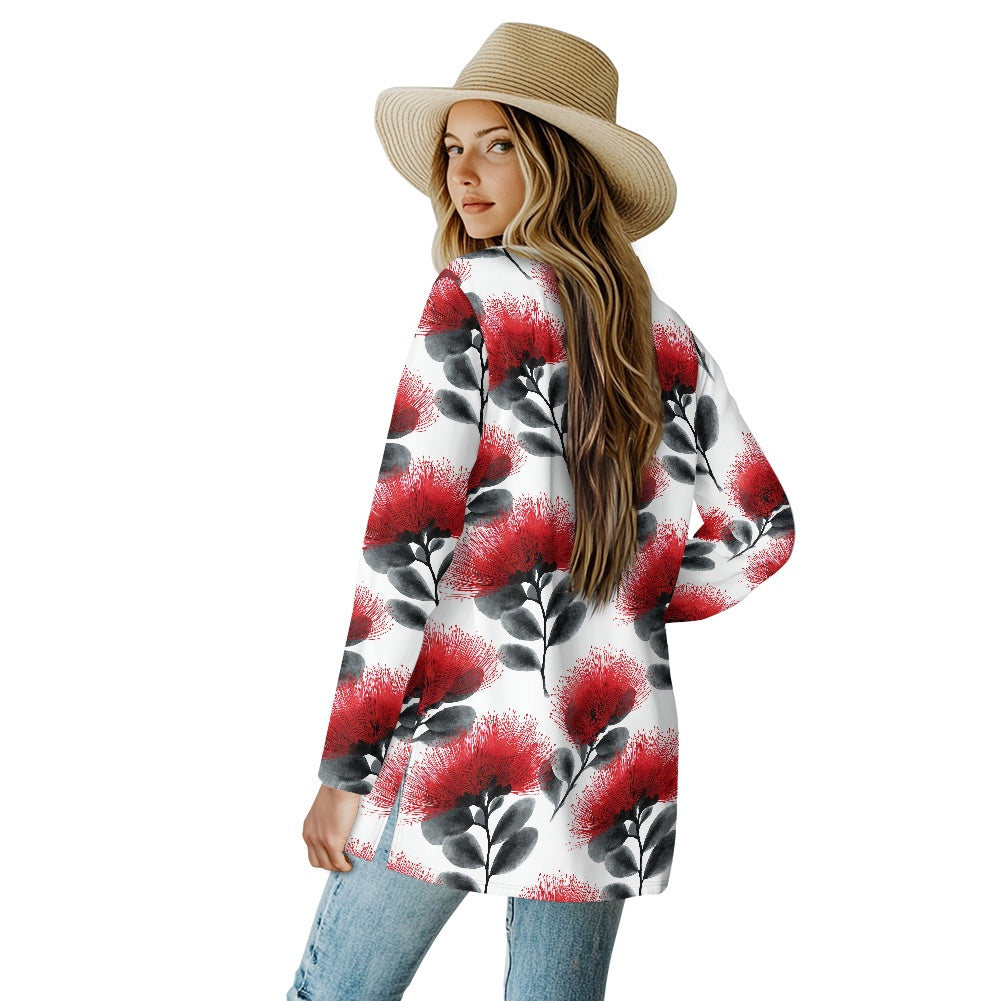 Long-sleeved cardigan jacket