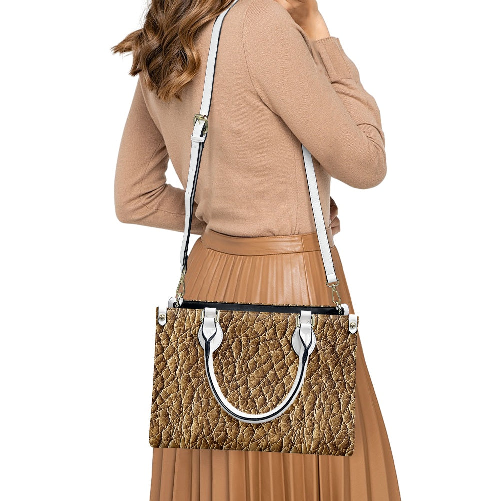 Women's PU leather twill handbag