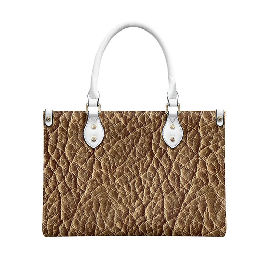 Women's PU leather twill handbag black