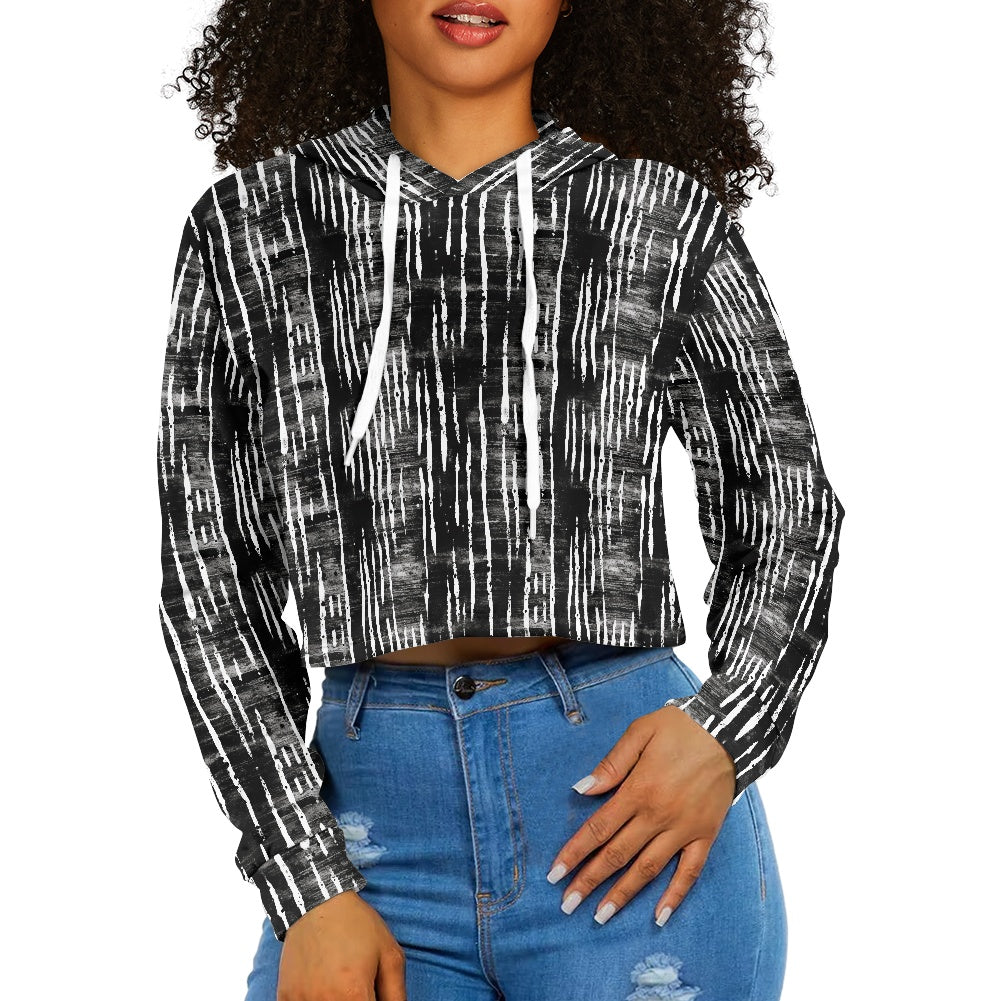 Women's midriff-baring sweatshirt - Mudcloth