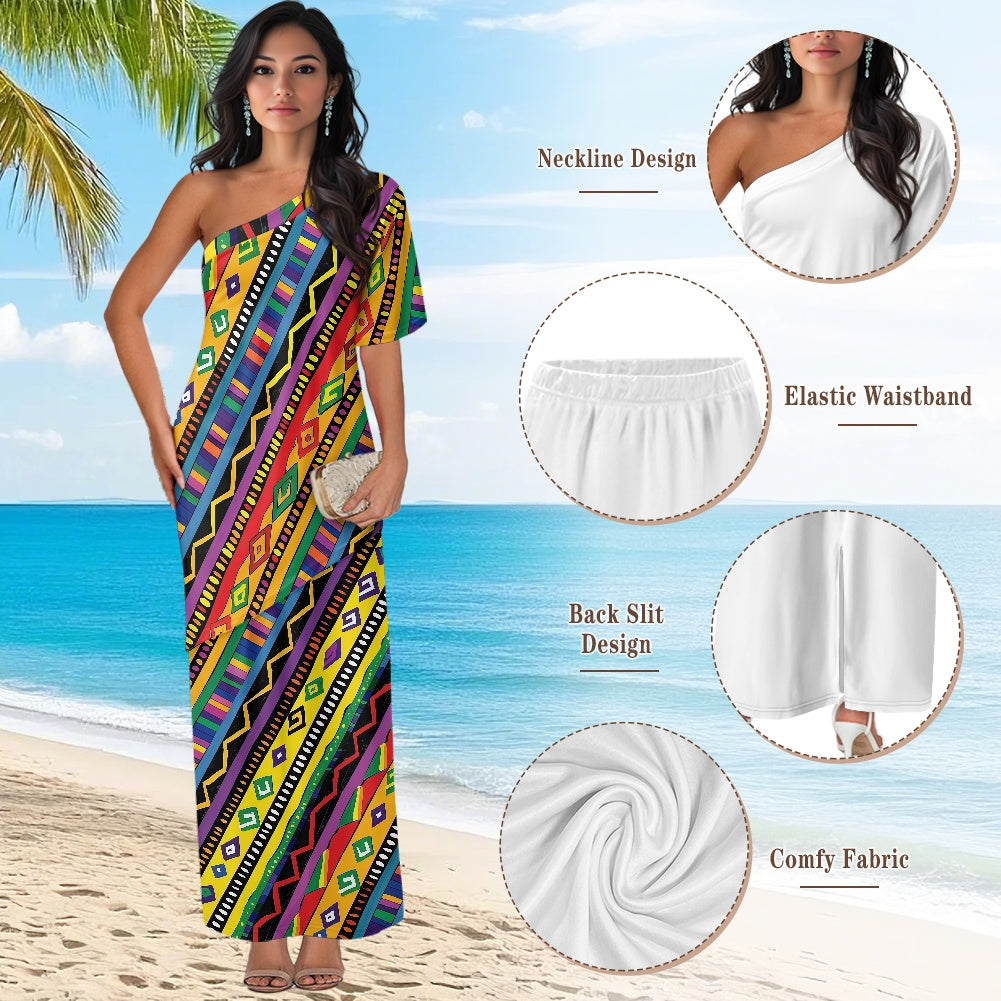 Elegant Off-Shoulder Two-Piece Dress for Women