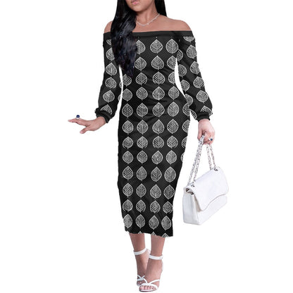 Women's long sleeve dress white