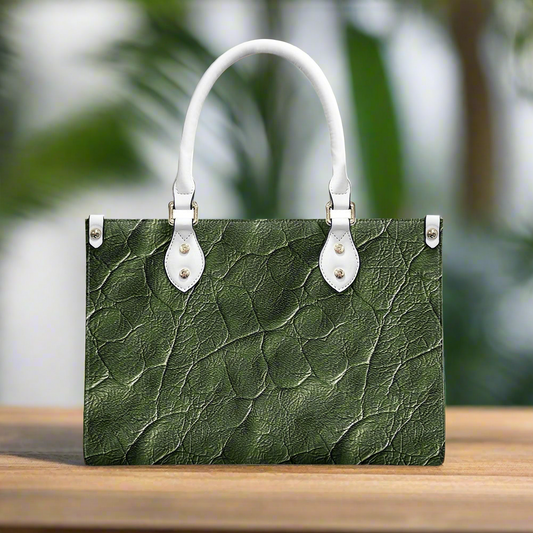 Verdant Harmony: Nature-Inspired PU Leather Twill with Modern Flair Women's Handbag