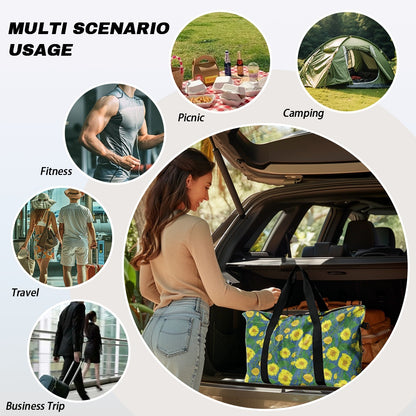 Sunflower on Green Lightweight luggage