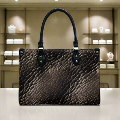 Savanna Luxe: Exotic-Inspired Womens PU Leather Twill Handbag