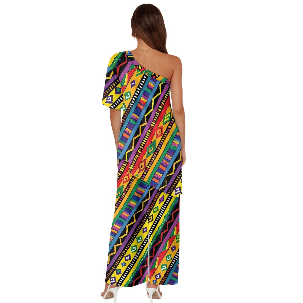 Elegant Off-Shoulder Two-Piece Dress for Women