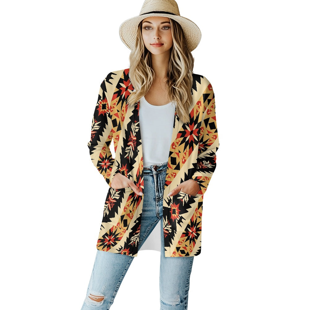 Long-sleeved cardigan jacket