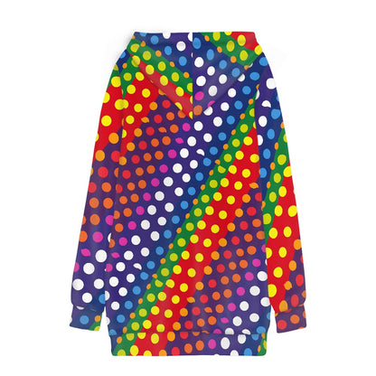 LGBTQ-Friendly Rainbow Polka Dot Women's Dress by Luxtrini