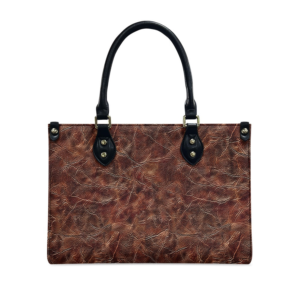 Women's PU leather twill handbag