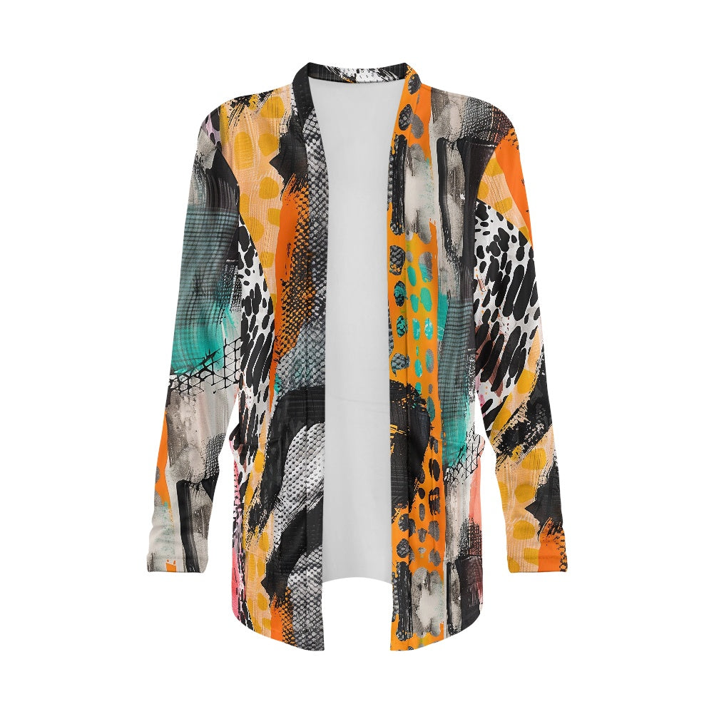 Long-sleeved cardigan jacket