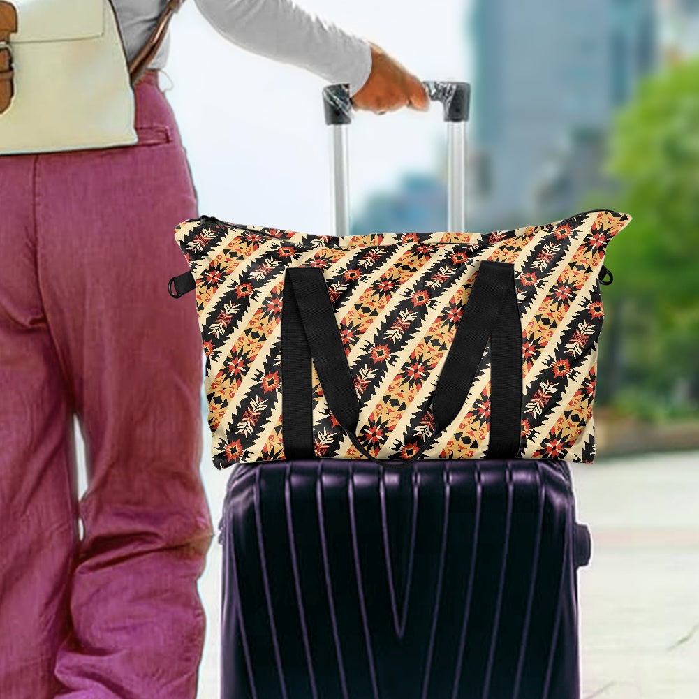 American Indian Stripe pattern Lightweight luggage