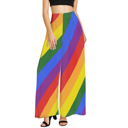 Rainbow Wide leg pants white