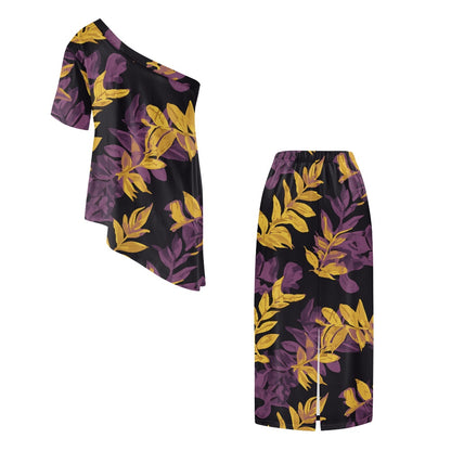 Elegant Off-Shoulder Two-Piece Dress for Women