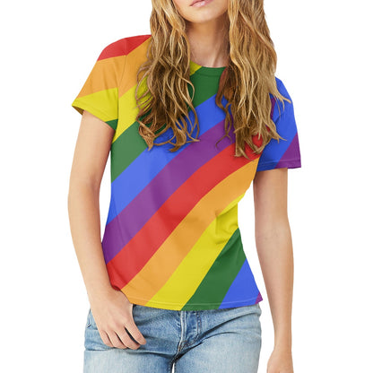 Unleash Your Inner Glamor with Luxtrini's Rainbow Pride T-Shirt