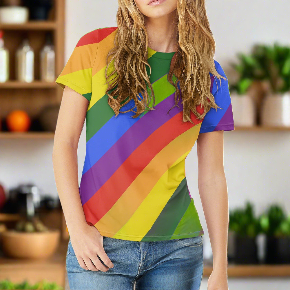 Unleash Your Inner Glamor with Luxtrini's Rainbow Pride T-Shirt