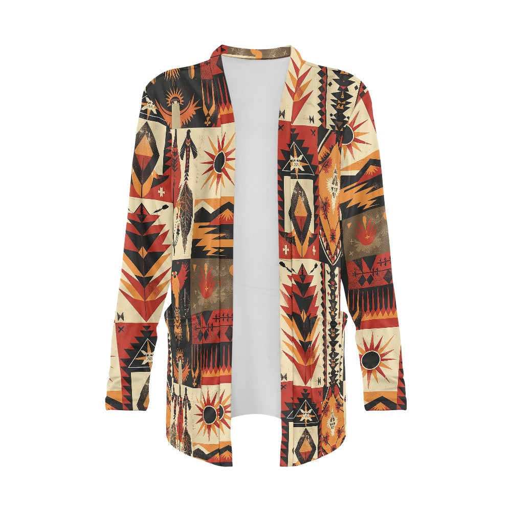 Long-sleeved cardigan jacket