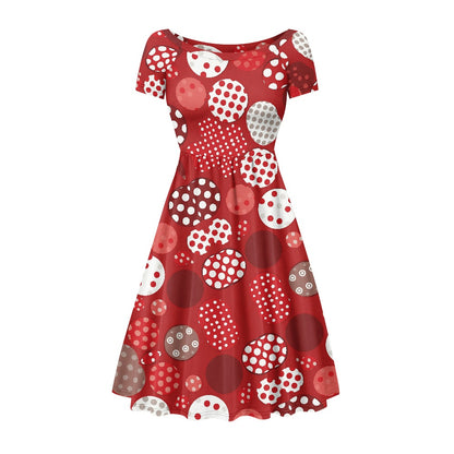 Women's short sleeve dress white