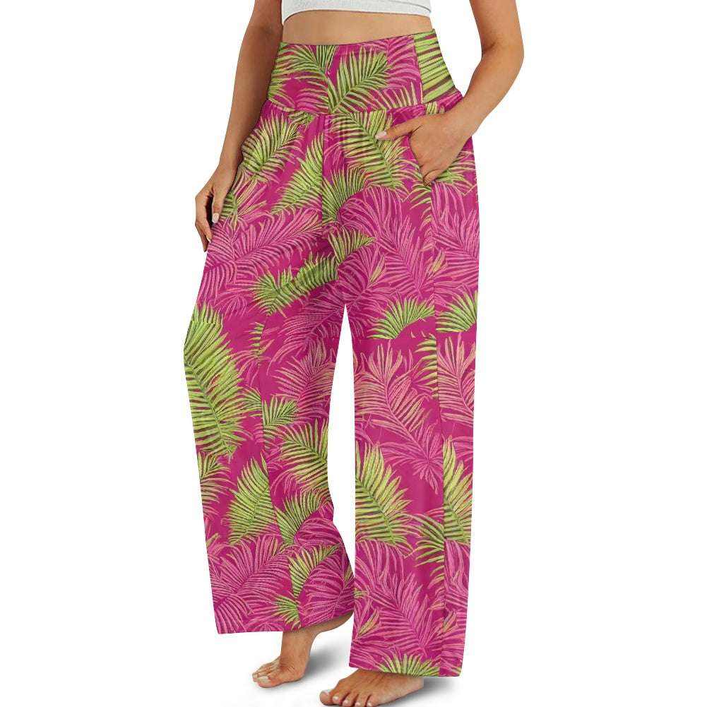 🌺Tropical Escape Wide Leg Pants – Style That Breathes, Comfort That Moves