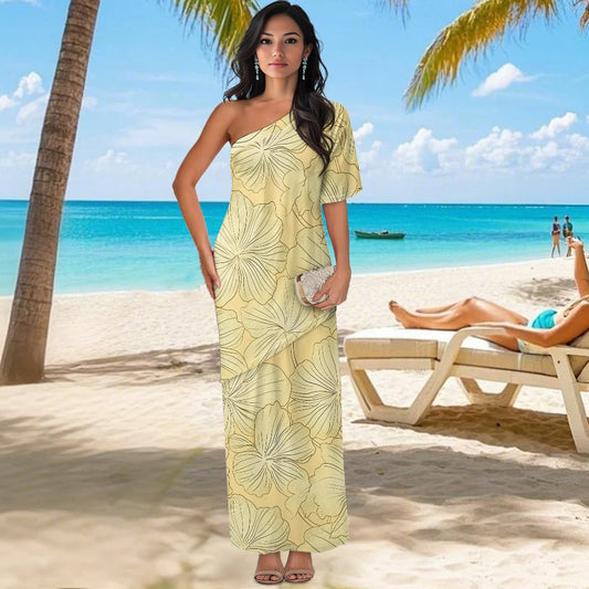 Elegant Off-Shoulder Two-Piece Dress for Women