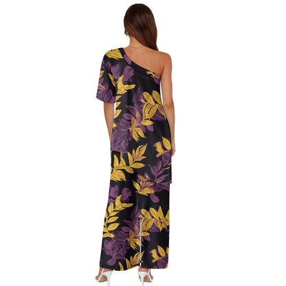 Elegant Off-Shoulder Two-Piece Dress for Women