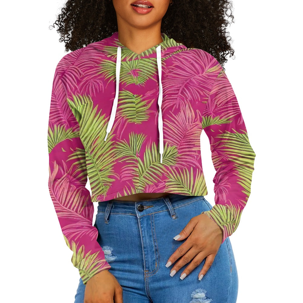 Women's midriff-baring sweatshirt