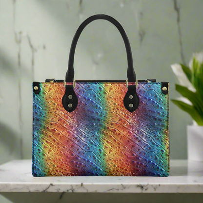 Ostrich Rainbow Pride Women's PU leather twill handbag