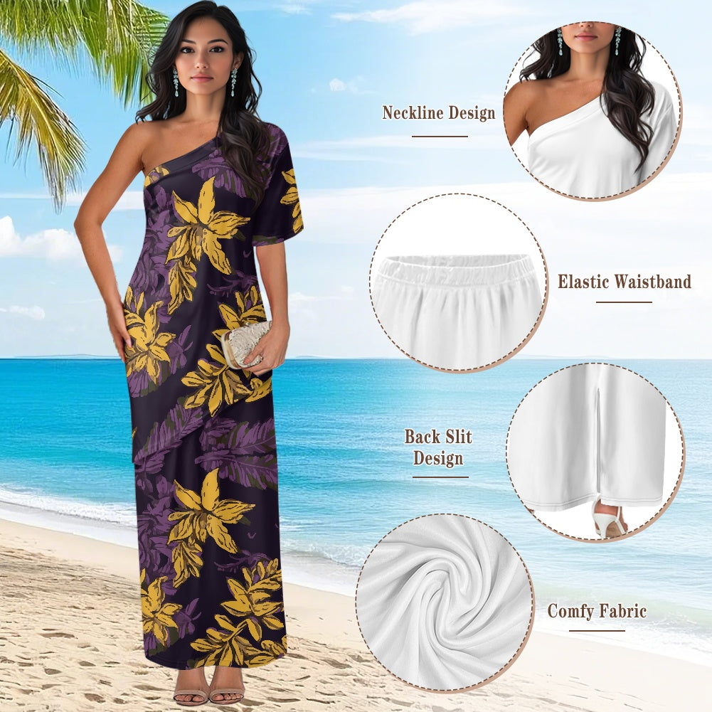 Elegant Off-Shoulder Two-Piece Dress for Women