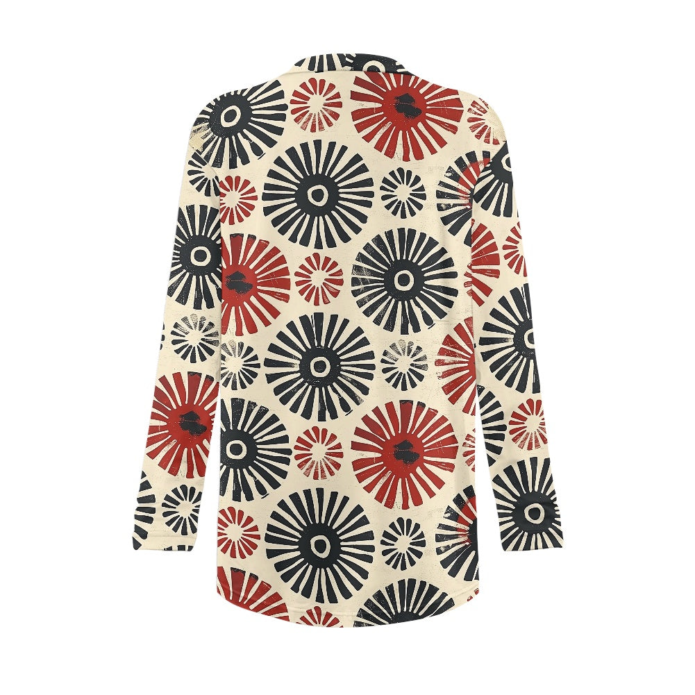 Long-sleeved cardigan jacket