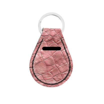 Pink Lamb Skin Pattern Handbag, Wallet and Keychain Bundle