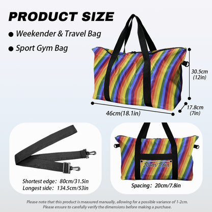 Rainbow Stripes Lightweight luggage