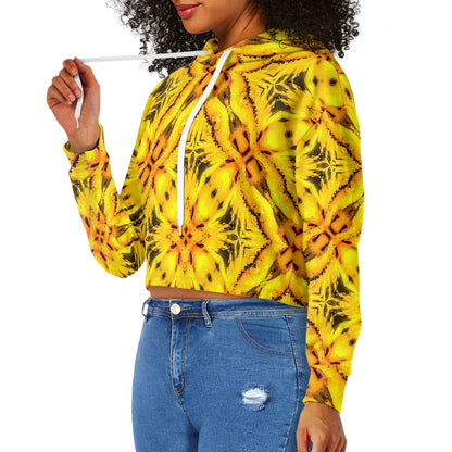 Women's midriff-baring sweatshirt - African