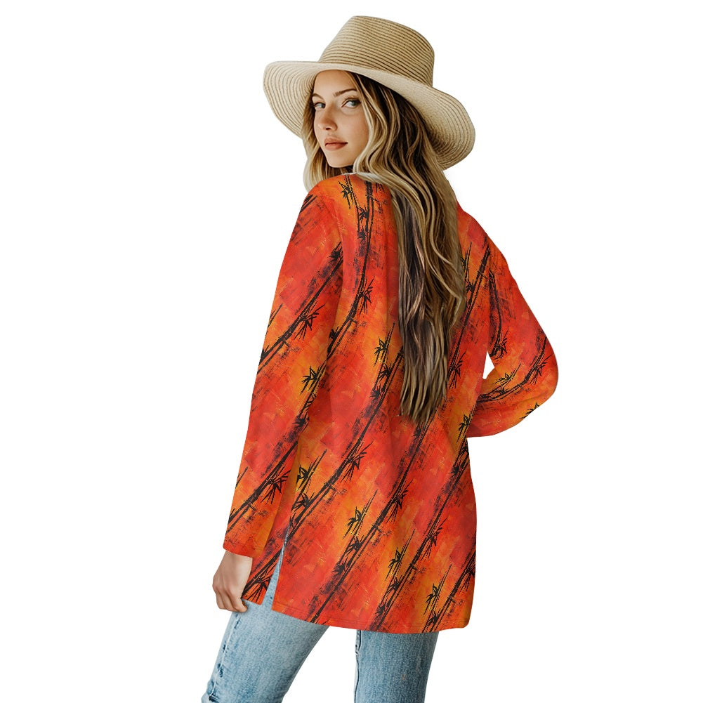 Long-sleeved cardigan jacket