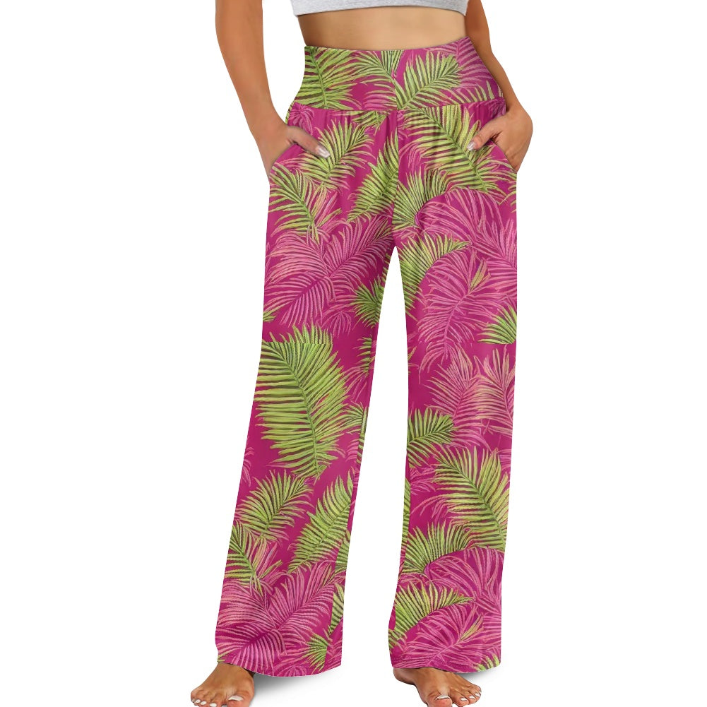 🌺Tropical Escape Wide Leg Pants – Style That Breathes, Comfort That Moves