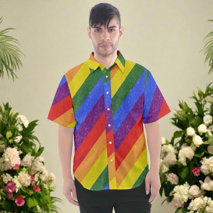 Rainbow Men's Short Sleeve Shirt